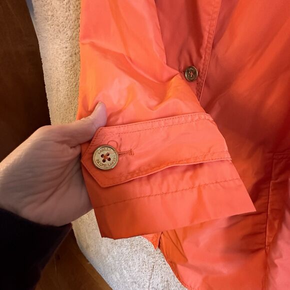 Lauren Ralph Lauren Fidajete Balmacaan Travel Trench Coat Womens Sz XL Orange - Picture 7 of 16
